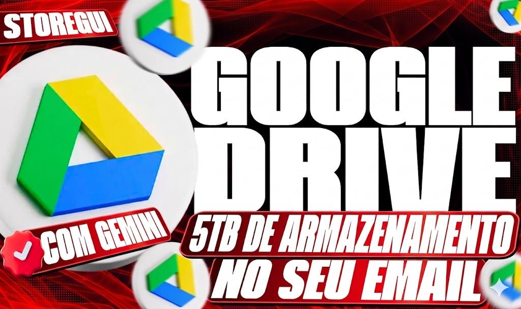Google Drive 5TB | Armazenamento Gigante 30 DIAS