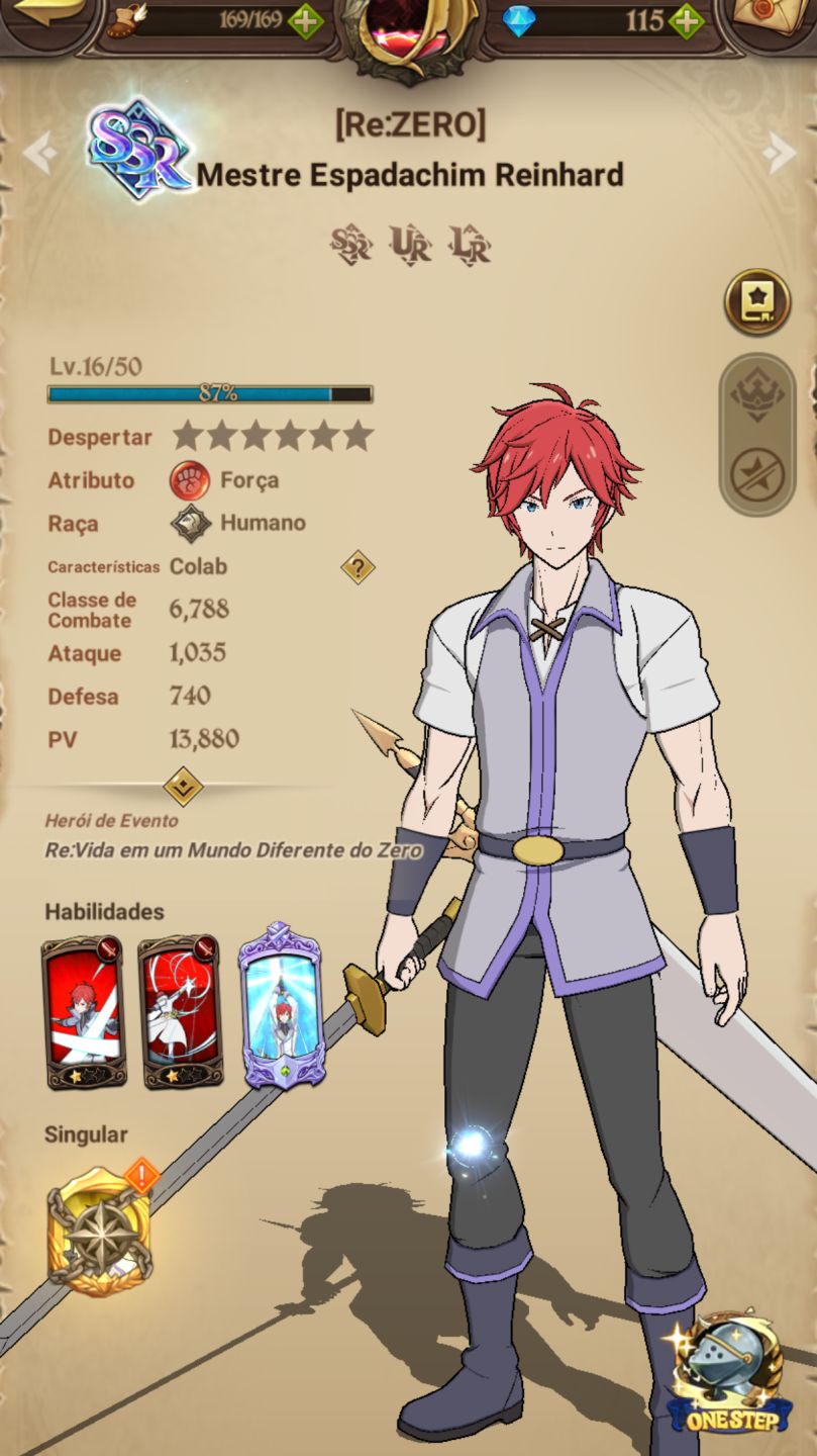 Conta com collab/ Subaru e Beatrice+Emilia vermelha+Priscilla/Todos de relíquia