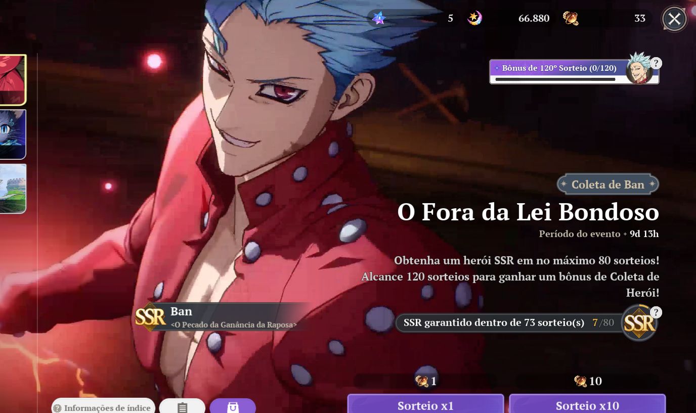 Deadly Sins Origin | Meliodas C10 70K D Cash Bem farmada!!