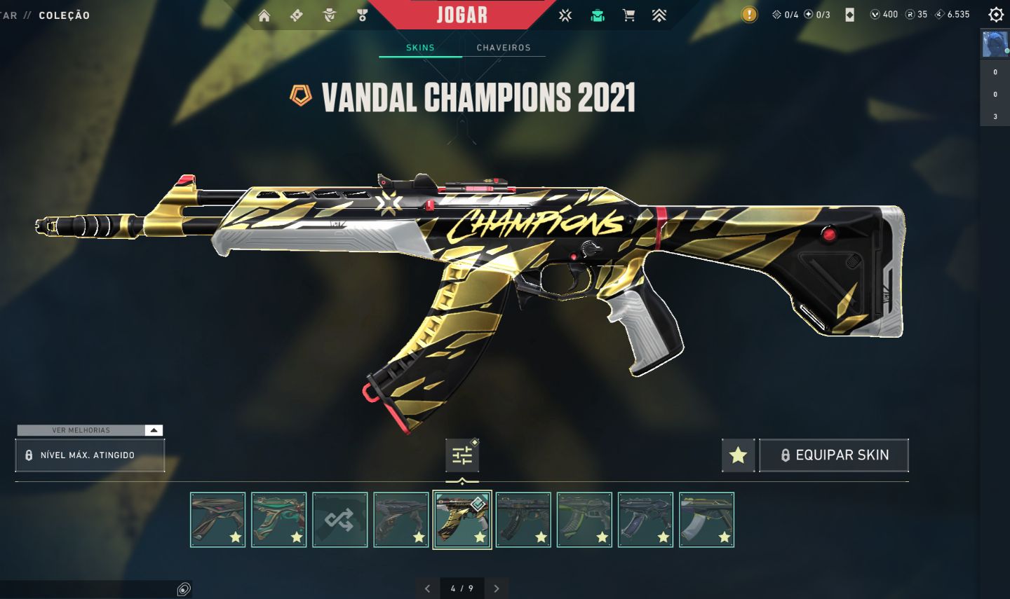 Valorant - Pacote champions 2021 - Pacote RGX Completo