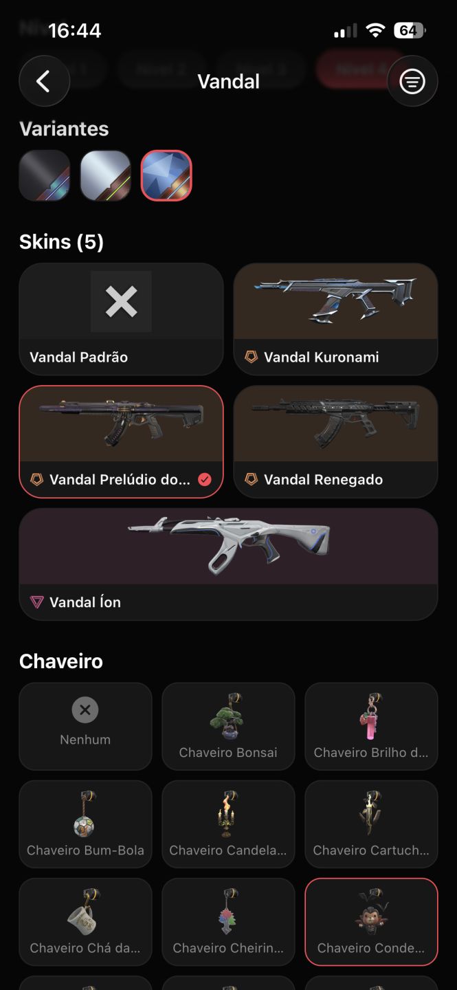 Conta nv 100, agentes full, 9 skin (tirando o passe atual), elo ouro 2.