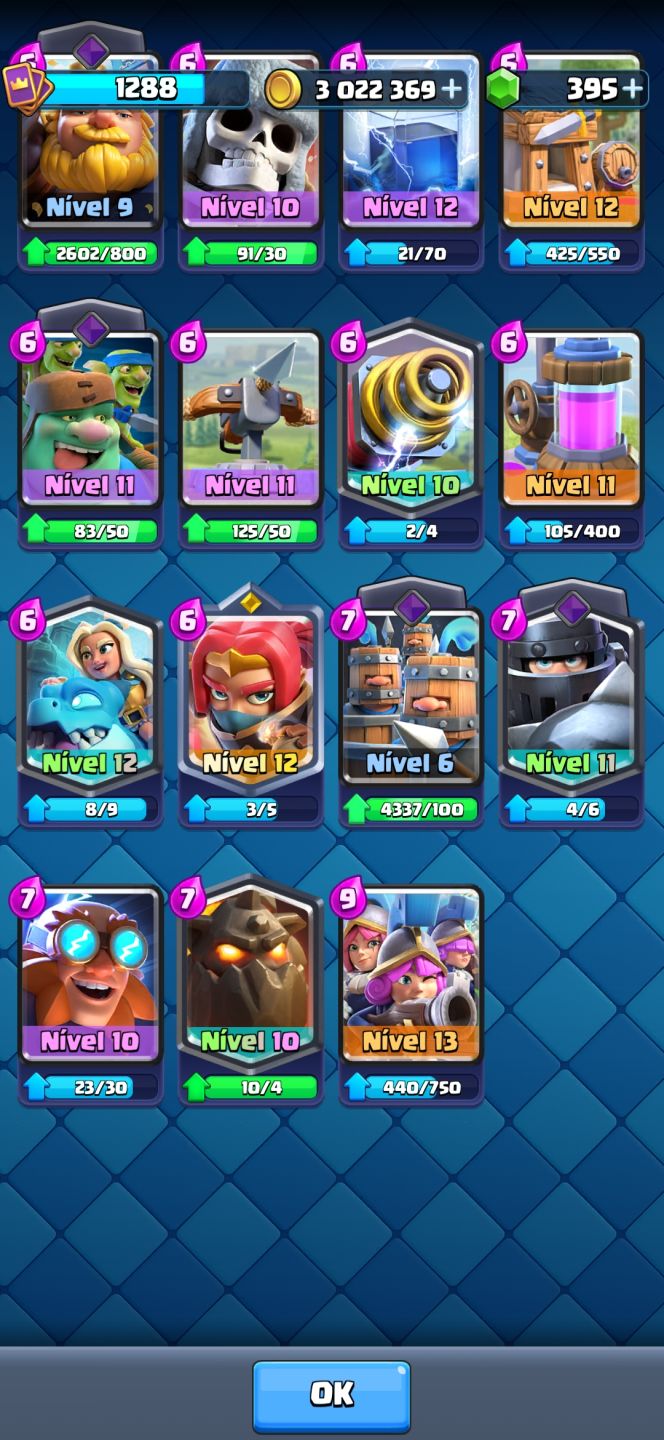 Clash royale com todas as cartas