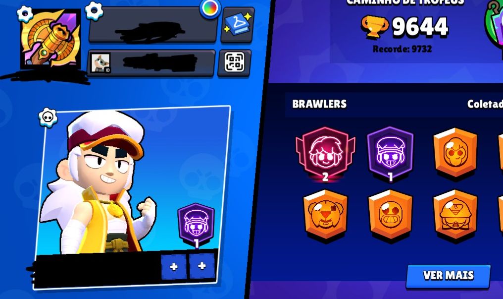 Conta de Brawl stars muito boa e rara, criada em 2021!!!!!!!