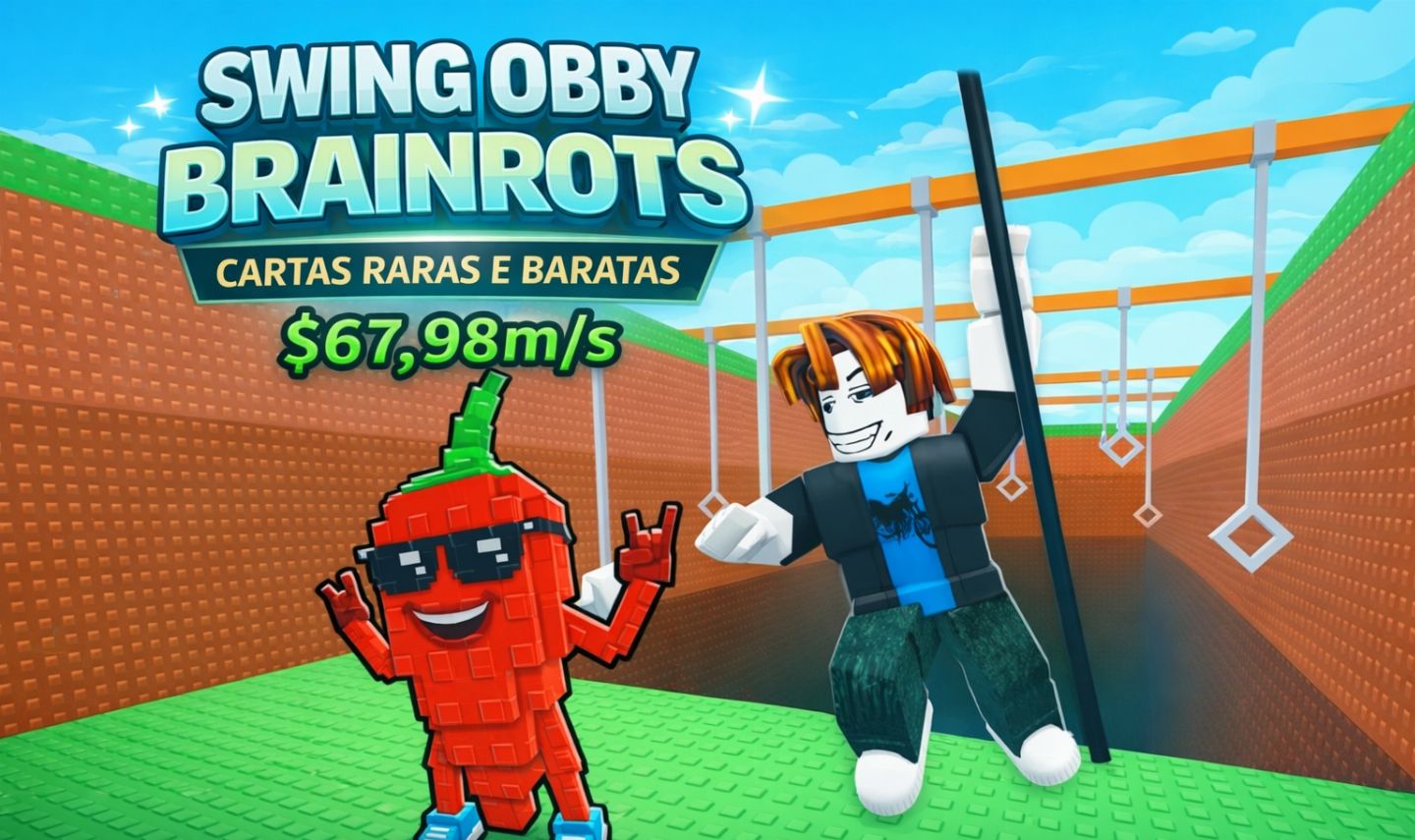 SWING OBBY BRAINROTS - ROBLOX - BRAINROTS RAROS E BARATOS [ENTREGA RÁPIDA]