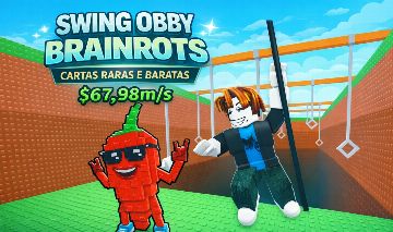 SWING OBBY BRAINROTS - ROBLOX - BRAINROTS RAROS E BARATOS [ENTREGA RÁPIDA]