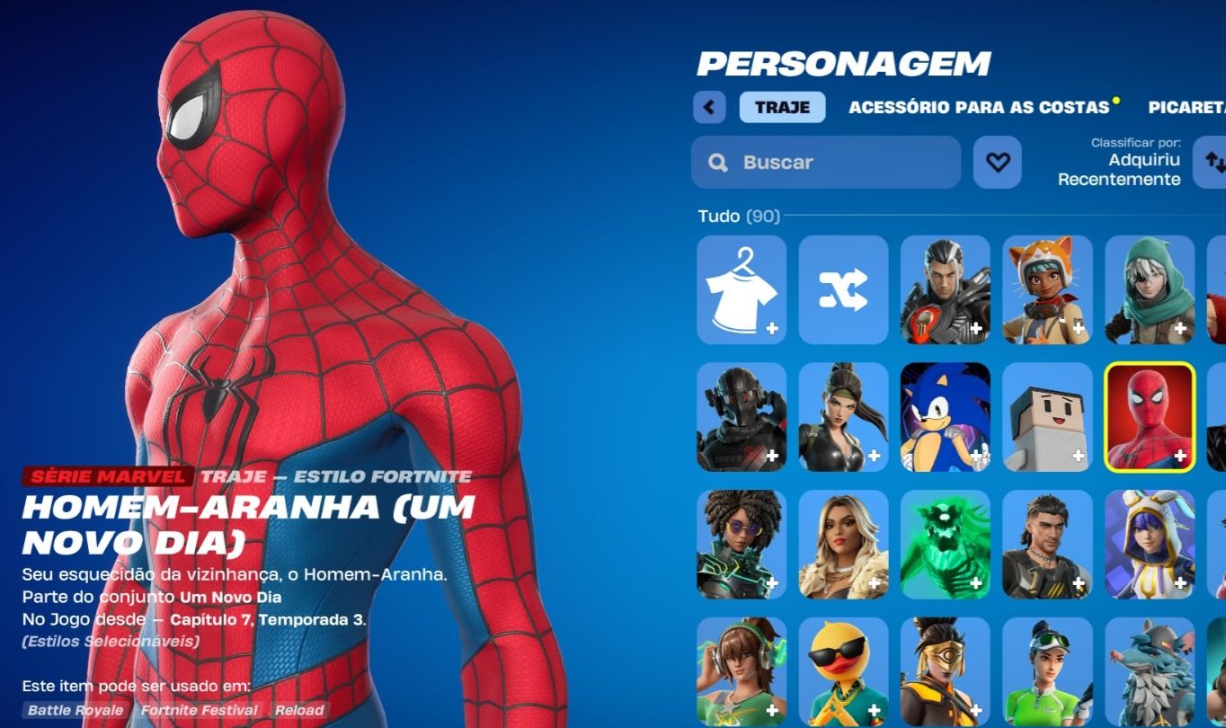 CONTA DE FORTNITE COM 88 SKINS | Spider-Man | PROMOÇÃO!