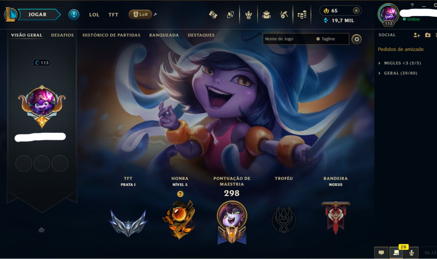Conta LoL FA | Main Suporte: Lulu, Seraphine, Lux, Janna | Full Acesso