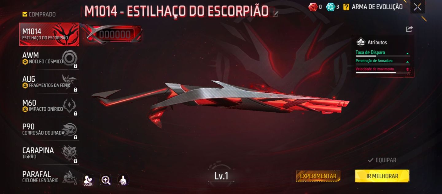 CONTA DE FREE FIRE COM OS PRIMEIROS PASSES
