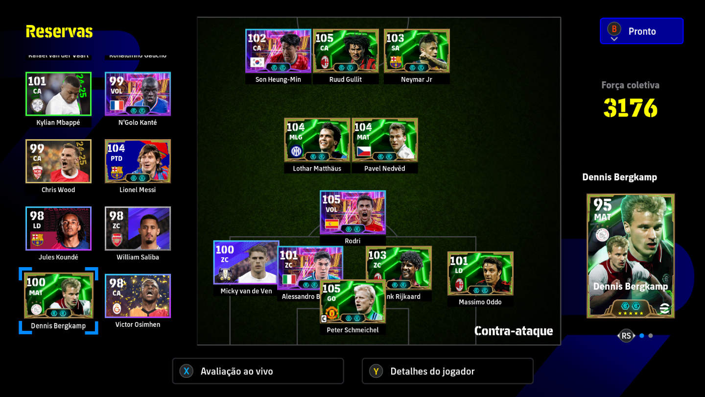 CONTA EFOOTBALL COM ÉPICOS RAROS , RIJKARD , GULLIT, NEDVED , NEYMAR - PC STEAM