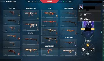 CONTA VALORANT COM 70 SKINS PAGAS +R$6700 EM SKINS