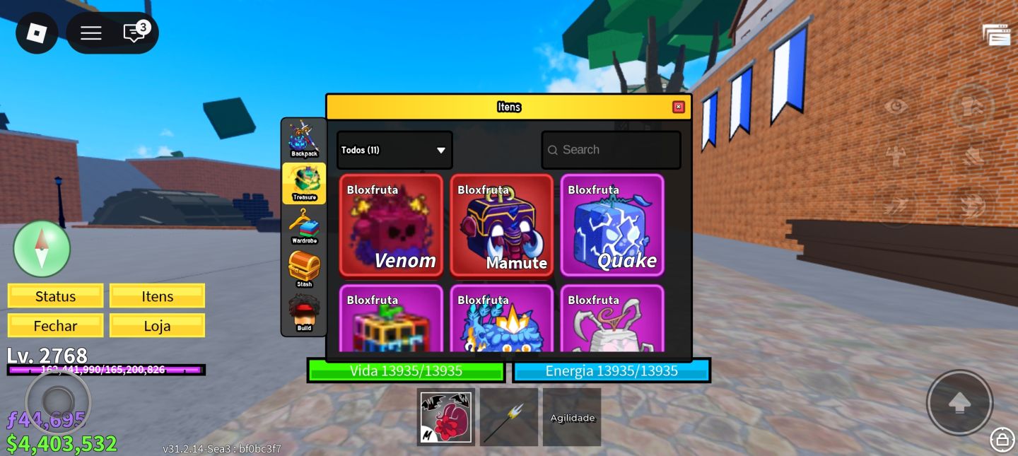 CONTA BLOX FRUITS BOA PARA INICIANTE!!!