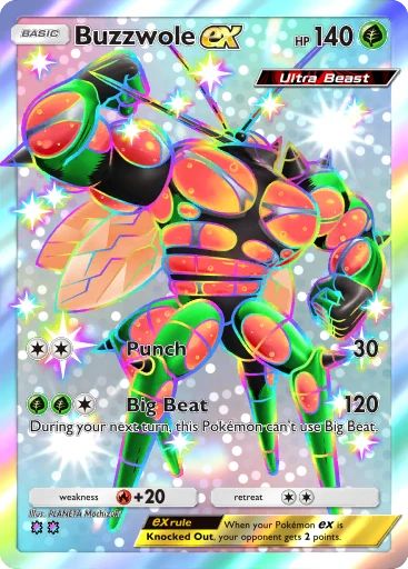 SHINY BUZZWOLE EX CRIMSON BLAZE
