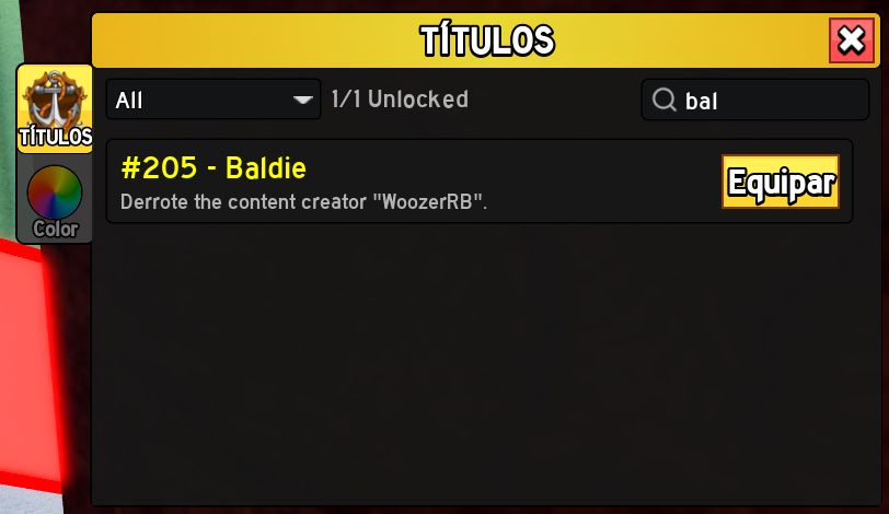 TITLE PIRATE KING E BALDIE | 12 PERMS | TODAS AS CORES DA RUMBLE | 1B BELLY