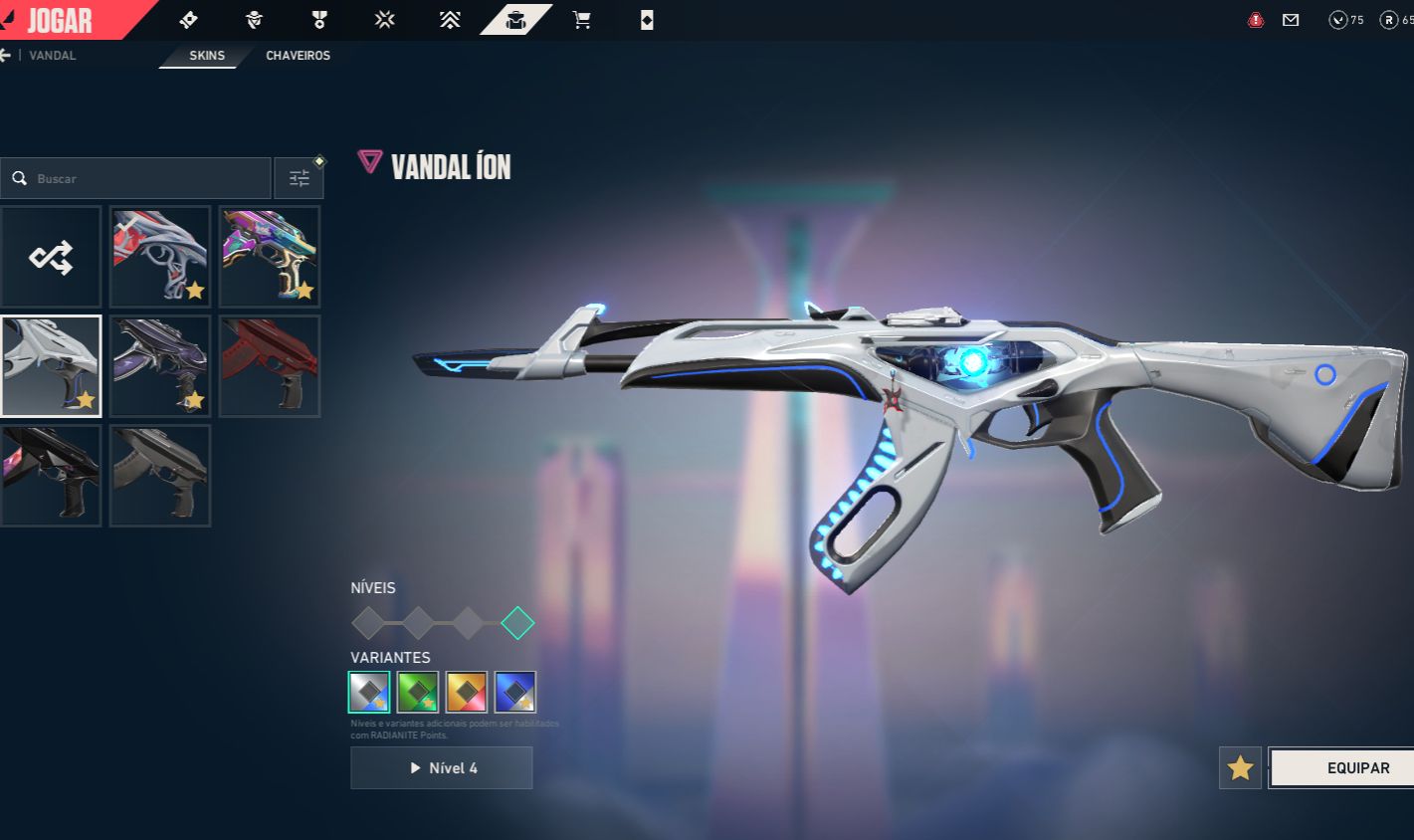 CONTA VALORANT LVL 353 | SAQUEADORA + ION + GAIA + GLITCHPOP + RGX