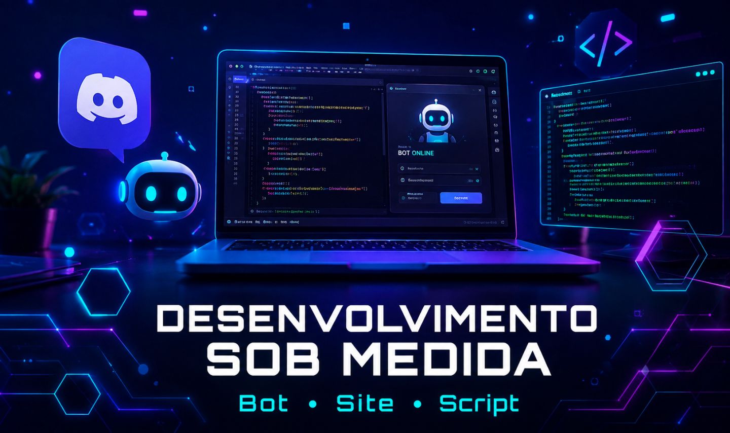 BOT CUSTOMIZADO PARA DISCORD | Pronto + Configurável