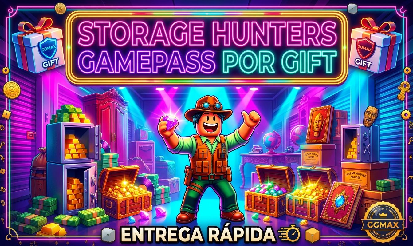 CAÇADORES DE ARMAZENAMENTO - GAMEPASS DO ROBLOX POR GIFT