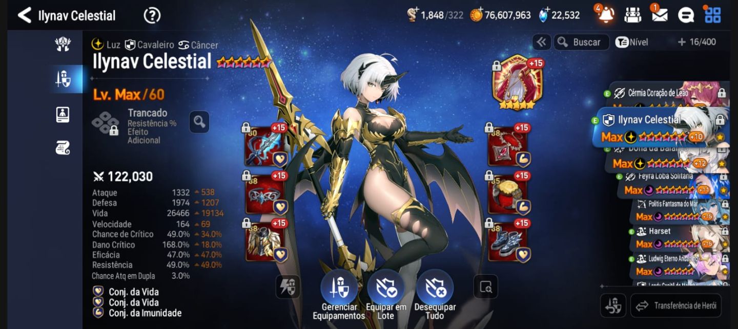 Epic Seven - Ylanav ML e +15 MLS 5 ESTRELAS