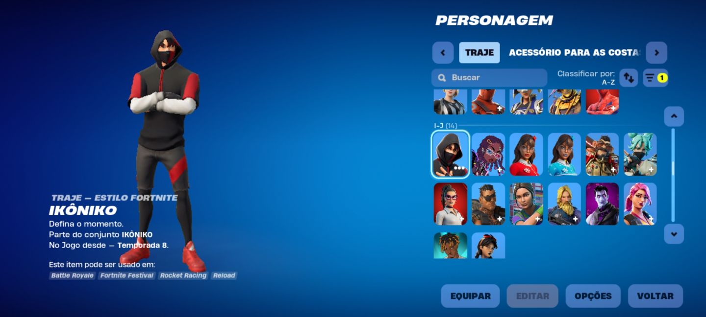 IKÔNICO COMPLETA + LEVIATÃ + FNCS 2.0 + SEXY SAX Conta Colecionador Rara