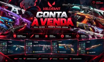 CONTA VALORANT +60 SKINS | VÁRIAS VANDALS + PHANTOMS + FACAS | FULL ACESSO