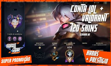 CONTA LOL 2013 + VALORANT | 720 SKINS | ANCIFOGO + ONI + PRESTÍGIO