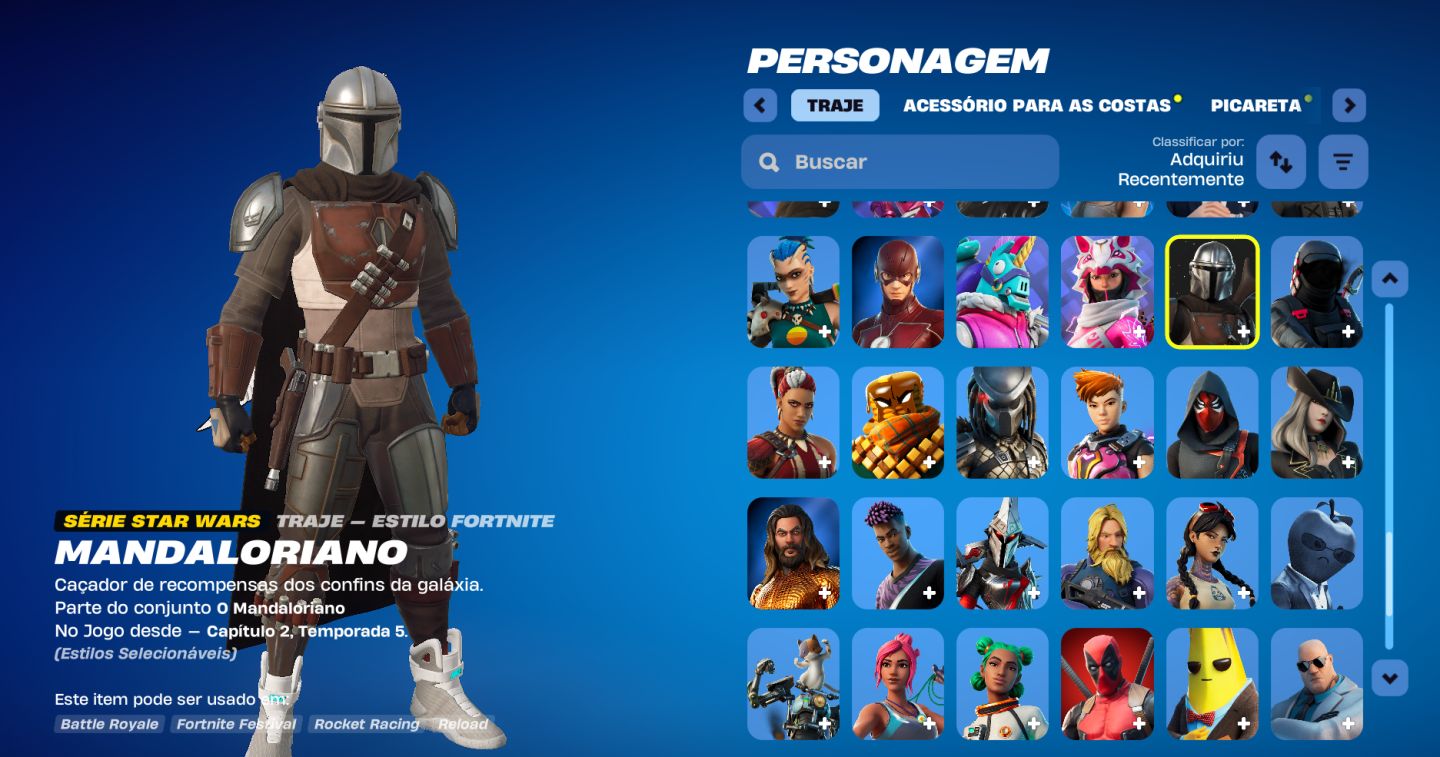 Conta Epic + fortnite com varias skins, Jogos, club e passes.