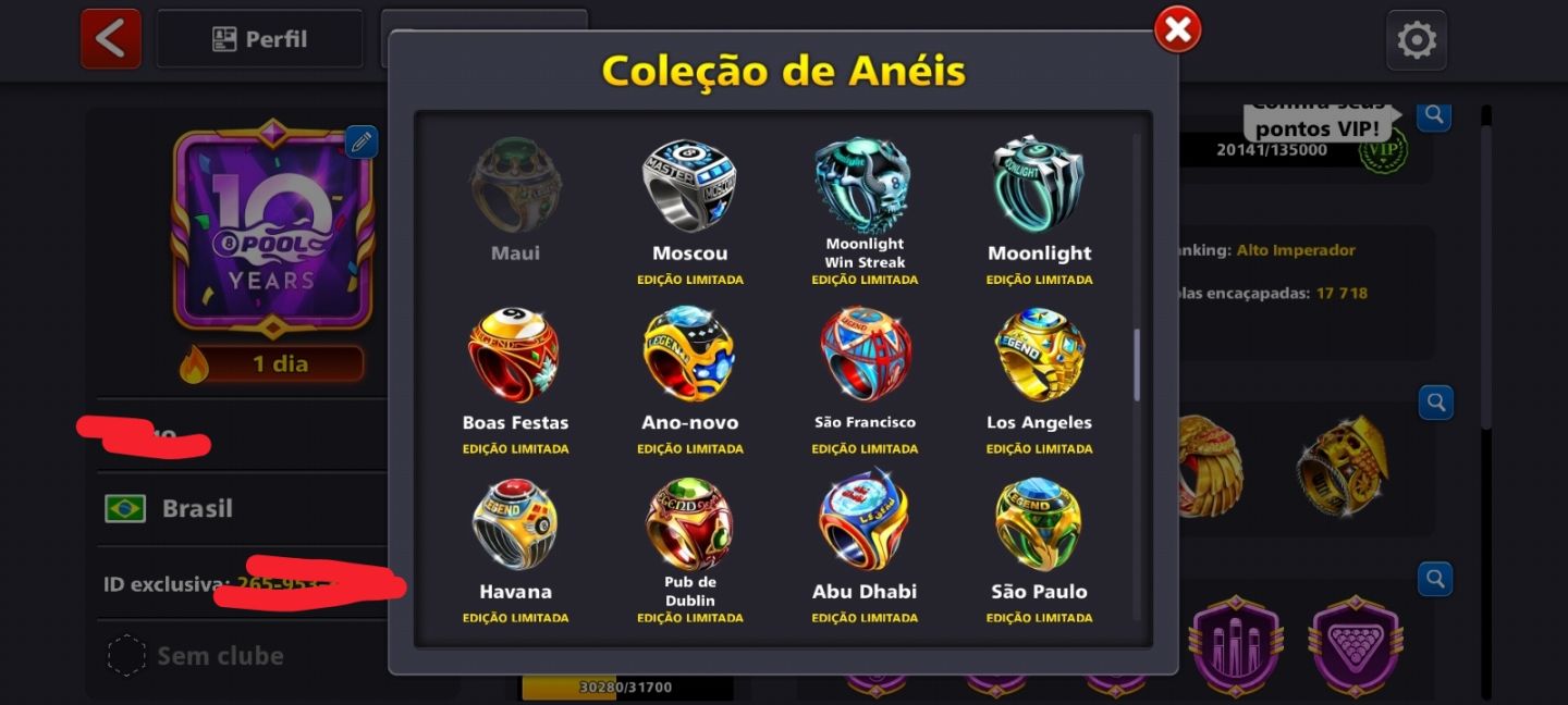 Conta com 1,8 bilhões de fichas