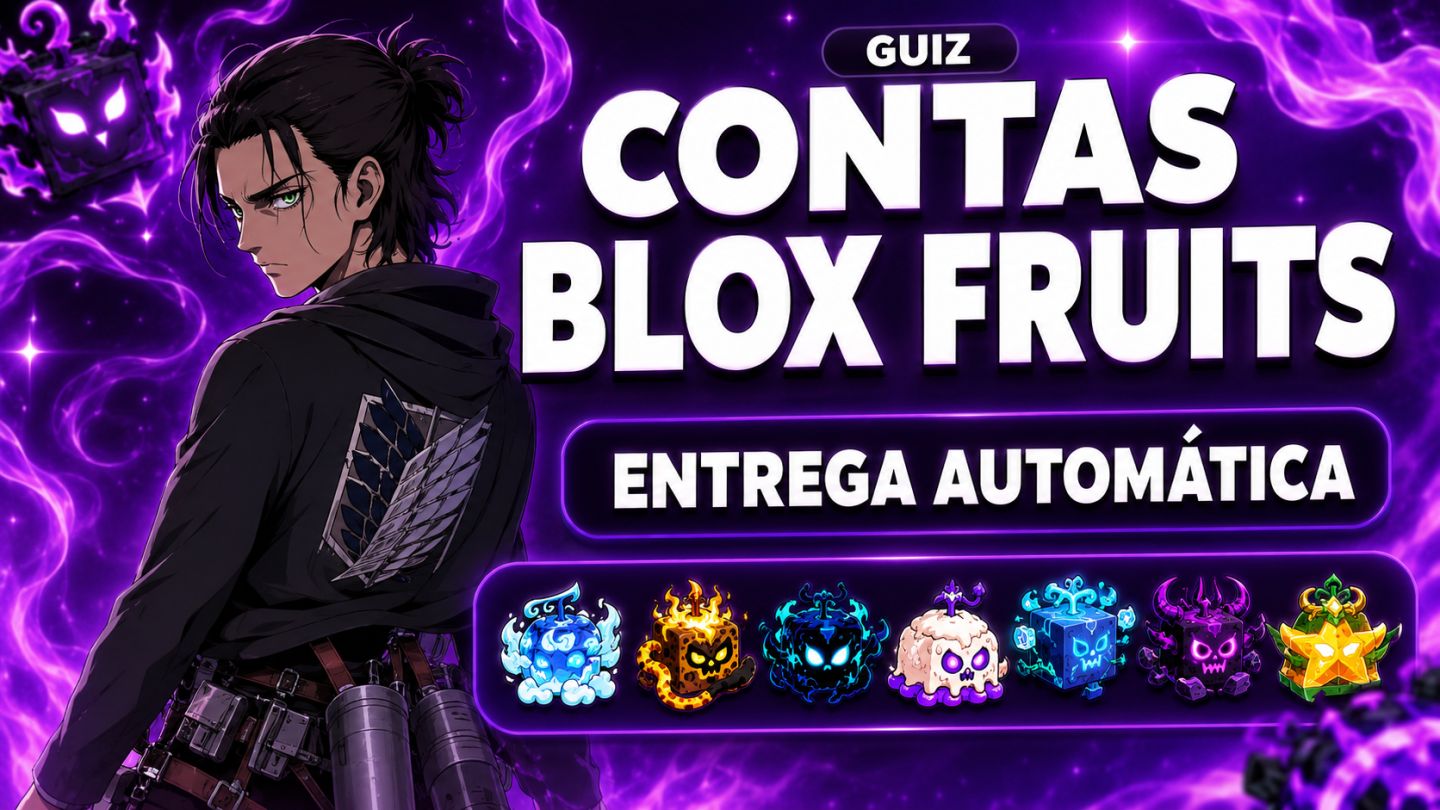 CONTAS BLOX FRUITS ALEATÓRIAS | LVL 1000-2800 | MITICAS, GODHUMAN, CDK (DESC!)