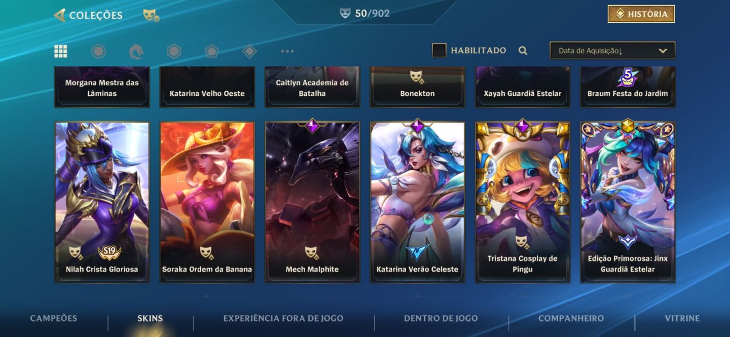 Conta WILD RIFT - Main/Mono Katarina + 50 Skins (metade fadinha e masc)
