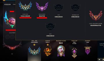 Conta LoL Challenger Flex/Mestre SoloQ