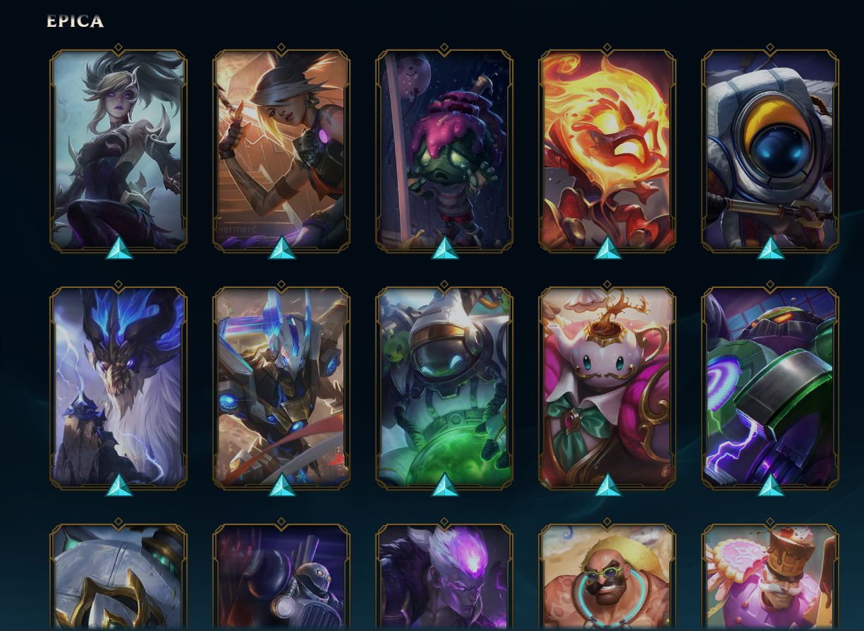 CONTA LEAGUE OF LEGENDS / 357 SKINS / LV 756 / BRONZE 4