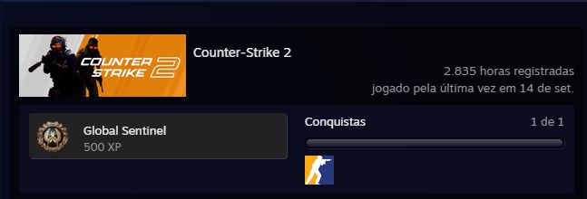 Conta Steam level razoavelmente alto focada em FACEIT com alguns jogos.