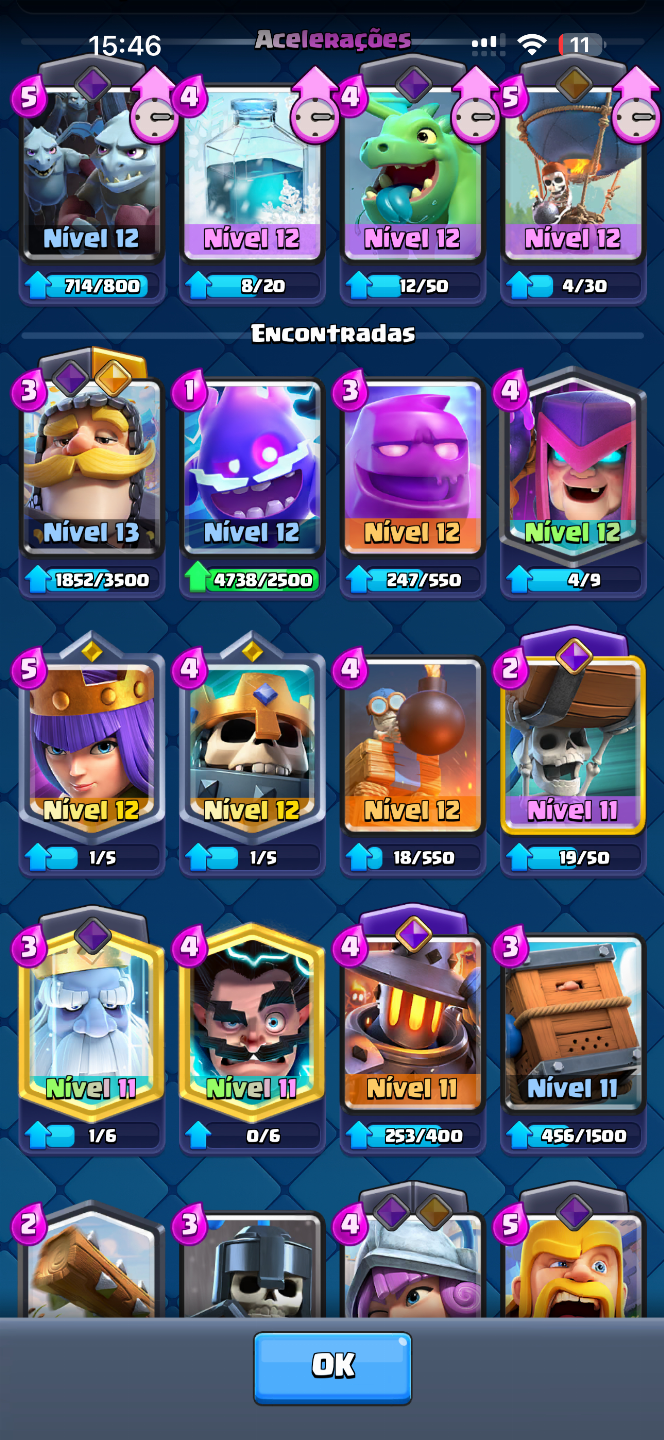 CONTAS FULL ACESSO DE CLASH ROYAL 6500 TROFÉUS + BRAW STARS