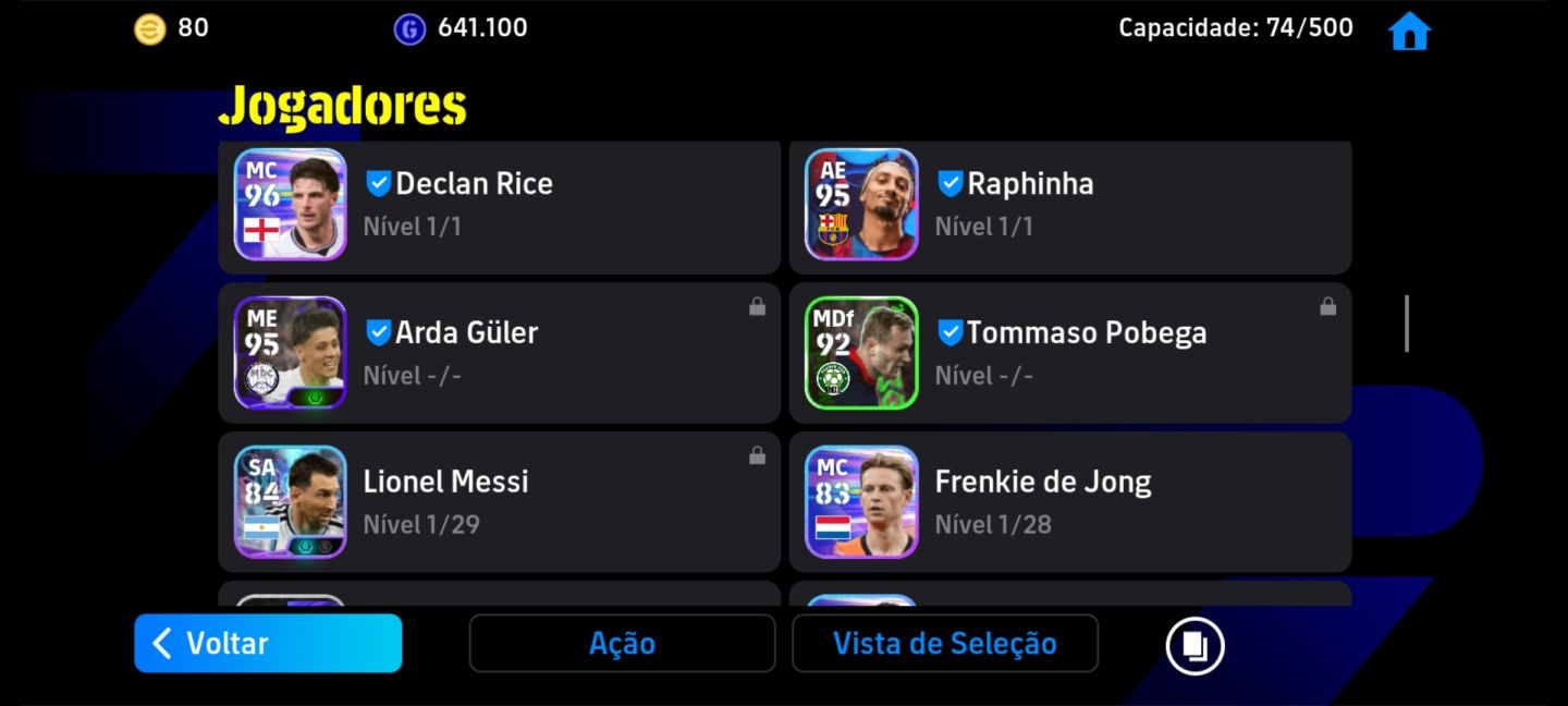 CONTA EFOOTBALL MESSI, HARRY KANE.....