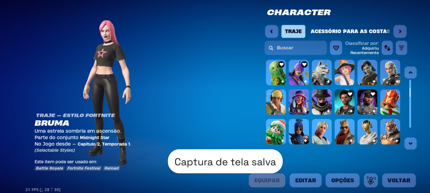 Fortnite com diversas skins!