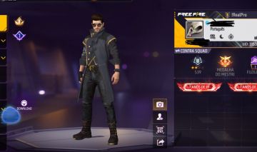 Conta Free fire level +70 com punho e naruto e tudo mais!!