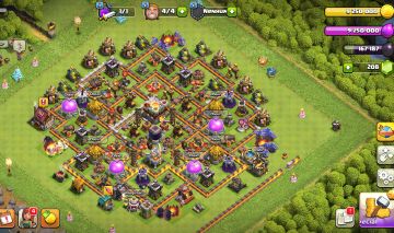 CONTA DE CLASH OF CLANS CV11 RECENTE