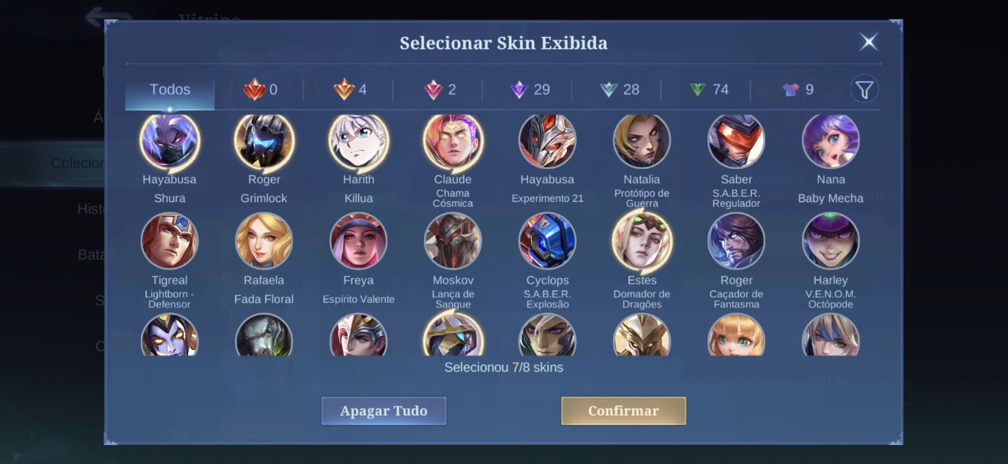 Conta mobile legends killua