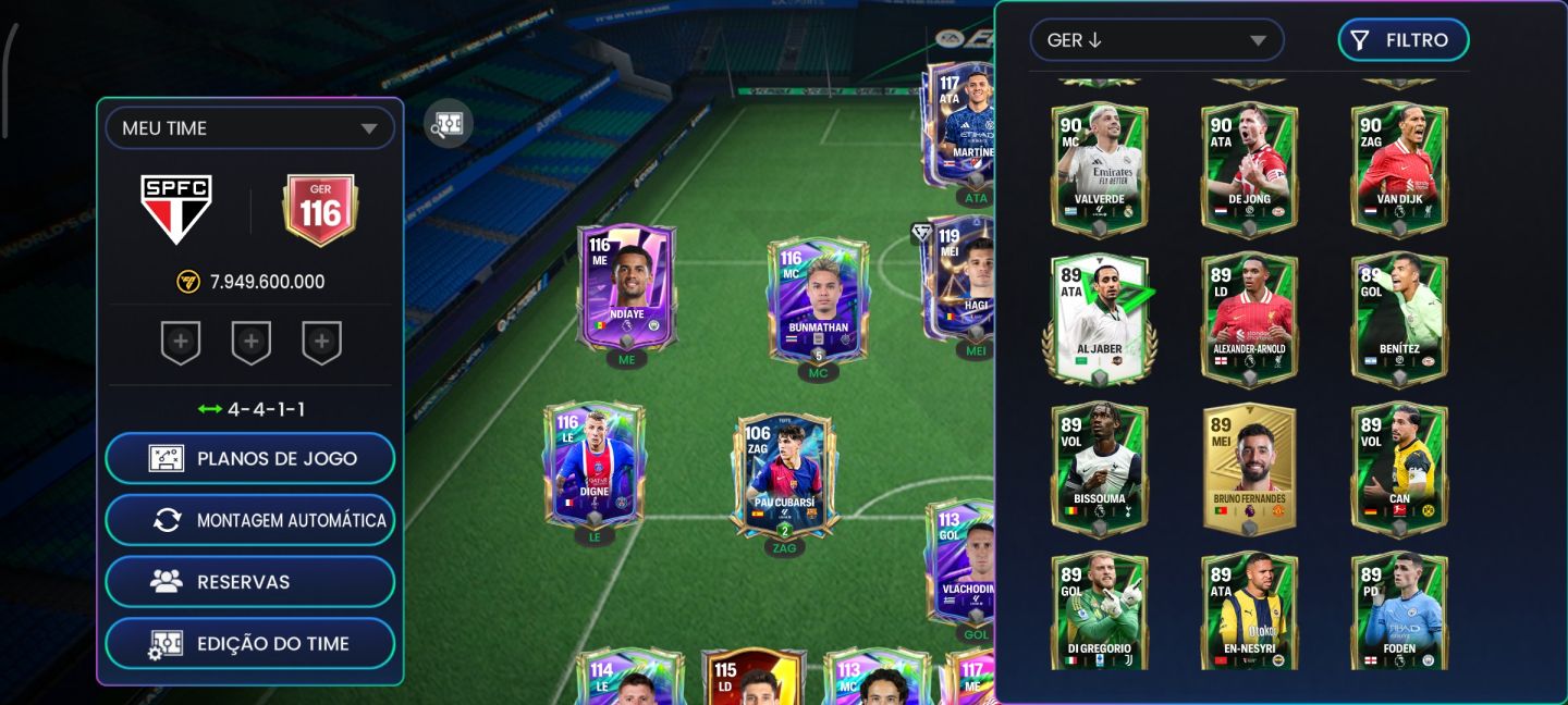 CONTA DE EA FC ANTIGA COM MUITAS GEMAS