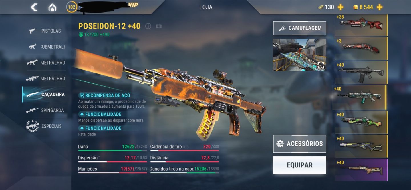 CONTA MODERN STRIKE COM MAIS DE R$16.000,00 INVESTIDOS