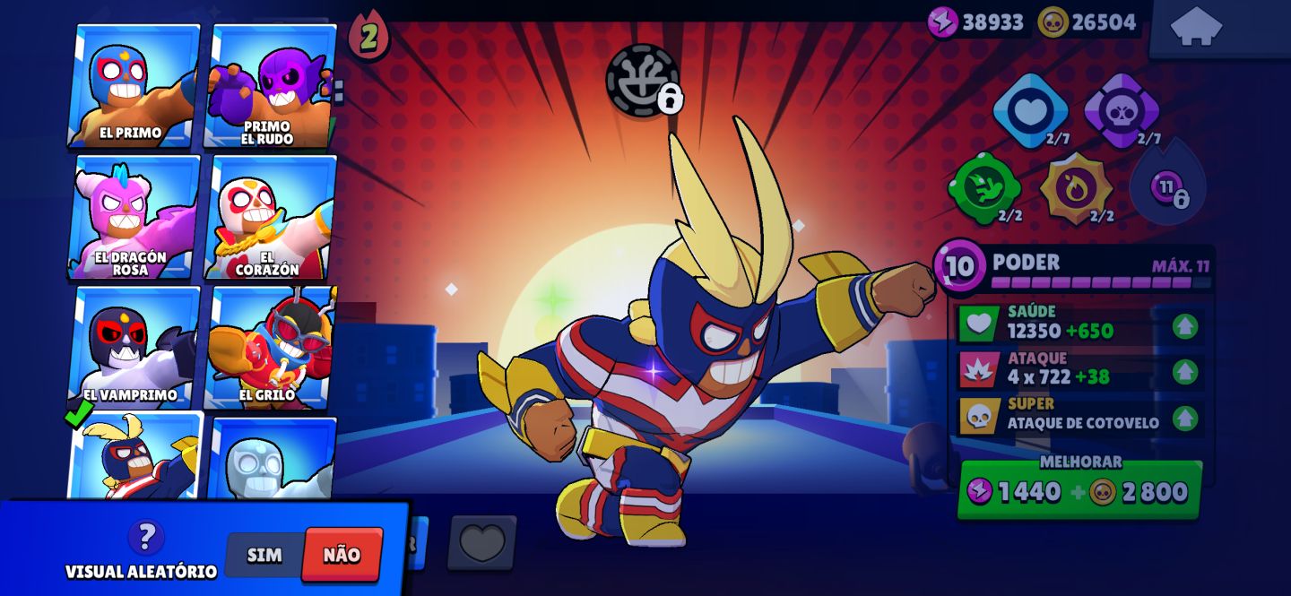 101/105 Brawlers | 51 Hipercargas | 26K Coins | 40.400 Troféus