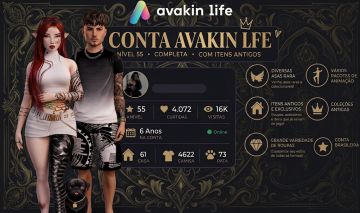 CONTA AVAKIN LIFE NÍVEL 55