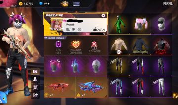 CONTA DE FREE FIRE GEMADA NÍVEL 79 COM ANGELICAL, MANDELA e SOMBRA ROXA
