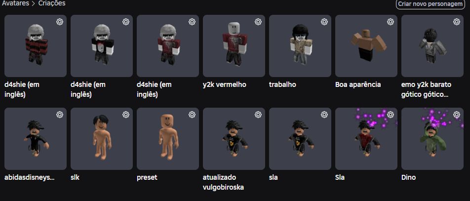 Conta roblox com skins, passes e etc de jogos, conta boa.