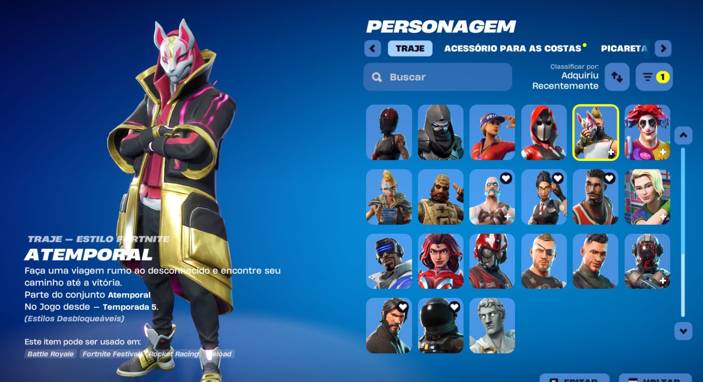 Conta Fortnite, Com skin antiga e salve o mundo fundador