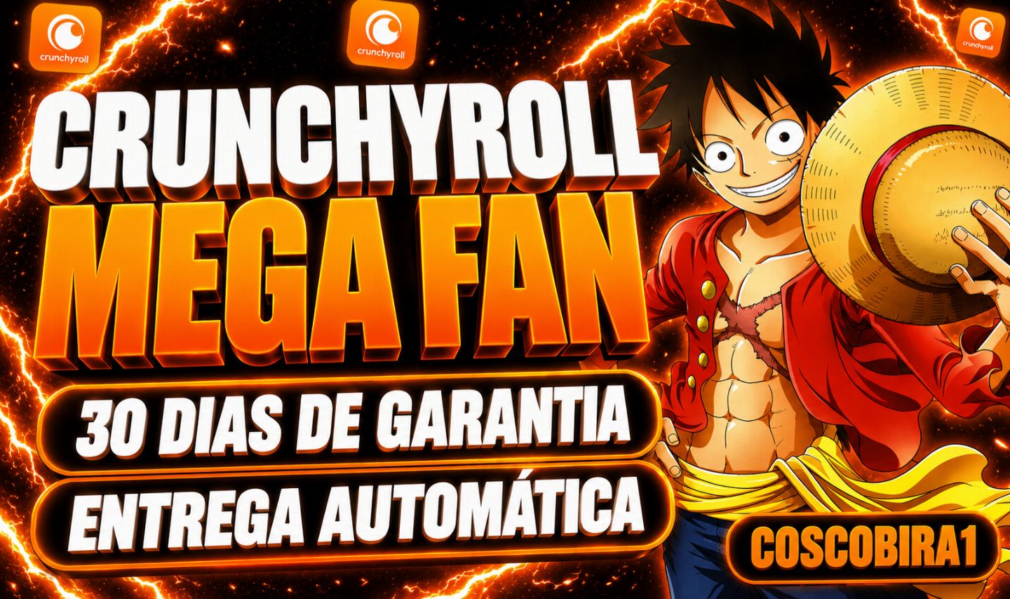Crunchyroll Mega Fan- entrega automática