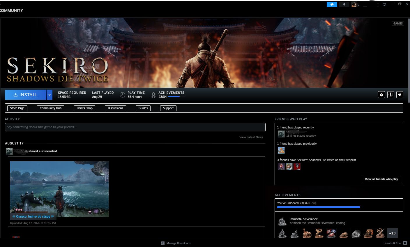 CONTA STEAM 173+ JOGOS AAA E INDIES 7 ANOS LVL 32