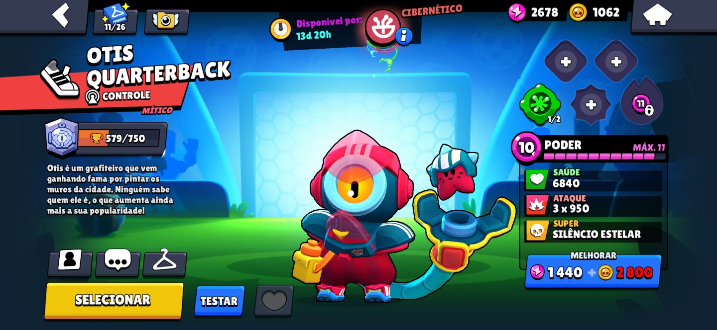 Brawl Stars 18.815 Troféus | 57 Brawlers | 4 Prestígios | Fang Full + Hipercarg