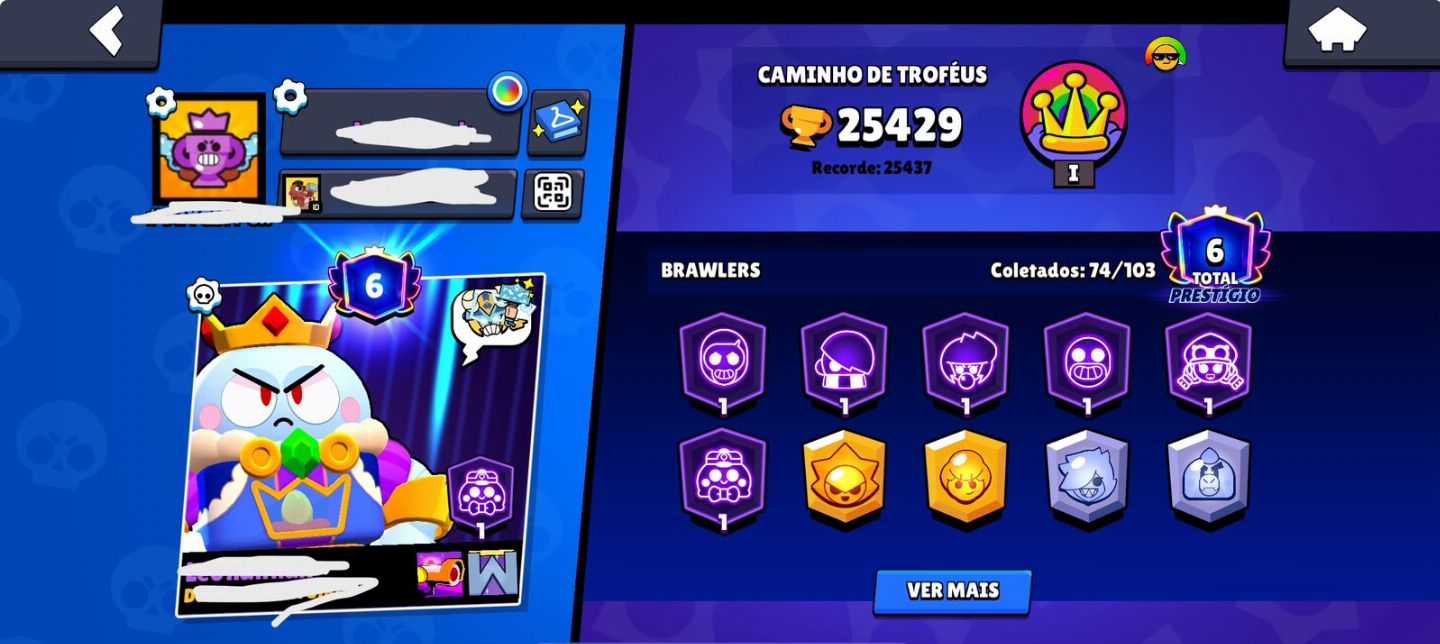 CONTA BRAWL STARS TOP DE LINHA | 25K+ TROFÉUS | ACESSO COMPLETO