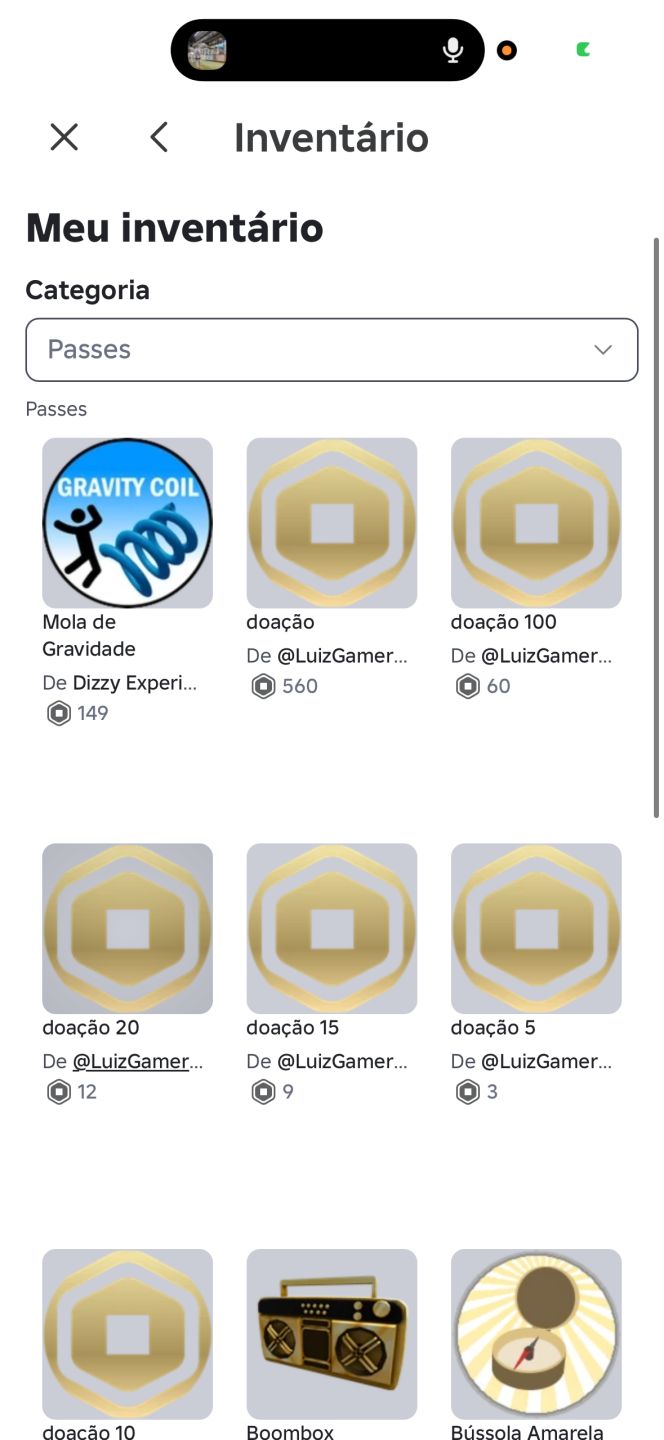 Conta Roblox com 1K De Robux