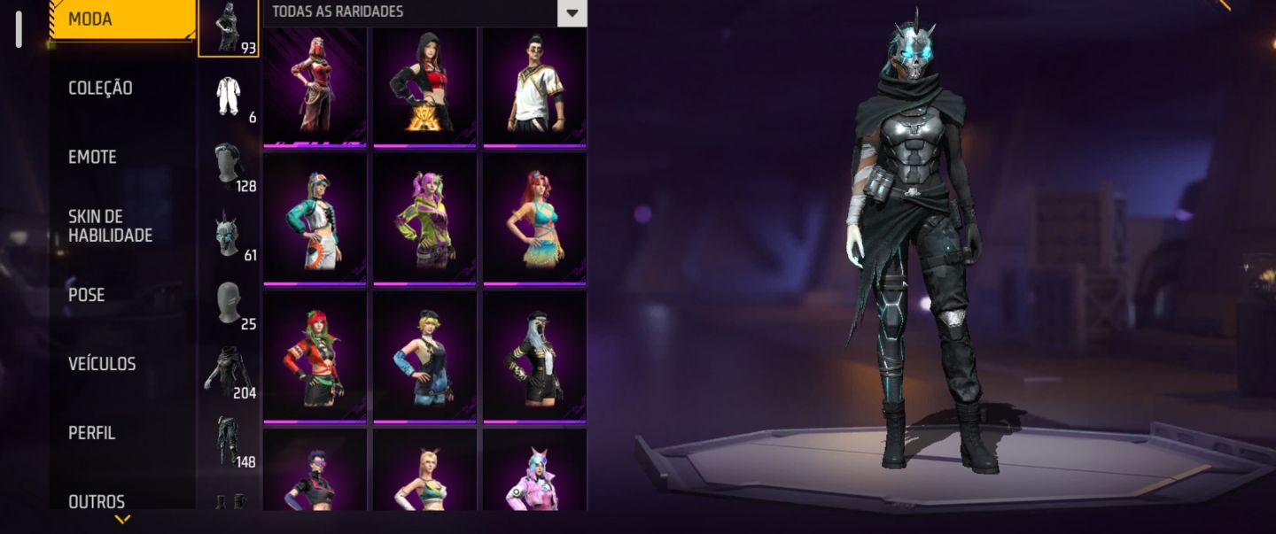 Conta Free Fire ff antiga lvl63